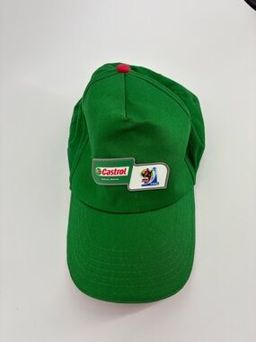 FIFA South Africa 2010 Castrol Green Baseball Cap with Red Top Button